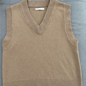 OAK + FORT Camel Knit Vest almost NEW